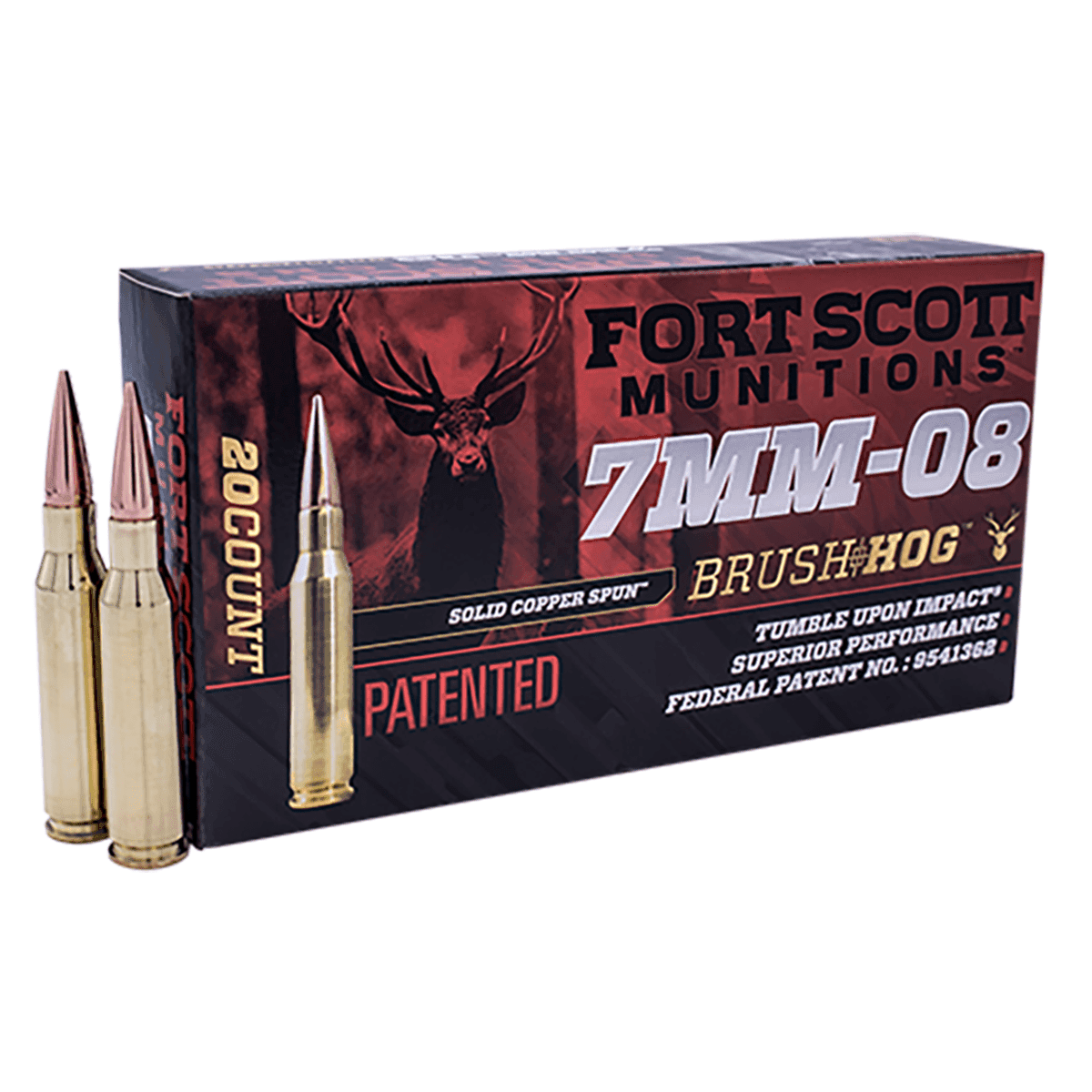 Fort Scott Munitions 7MM08120SCV1 Tumble Upon Impact (TUI) Rifle 7mm-08 Rem 120 gr Solid Copper Spun 20 Per Box Fort Scott Munitions 7MM08120SCV1 Tumble Upon Impact (TUI) Rifle 7mm-08 Rem 120 gr Solid Copper Spun 20 Per Box