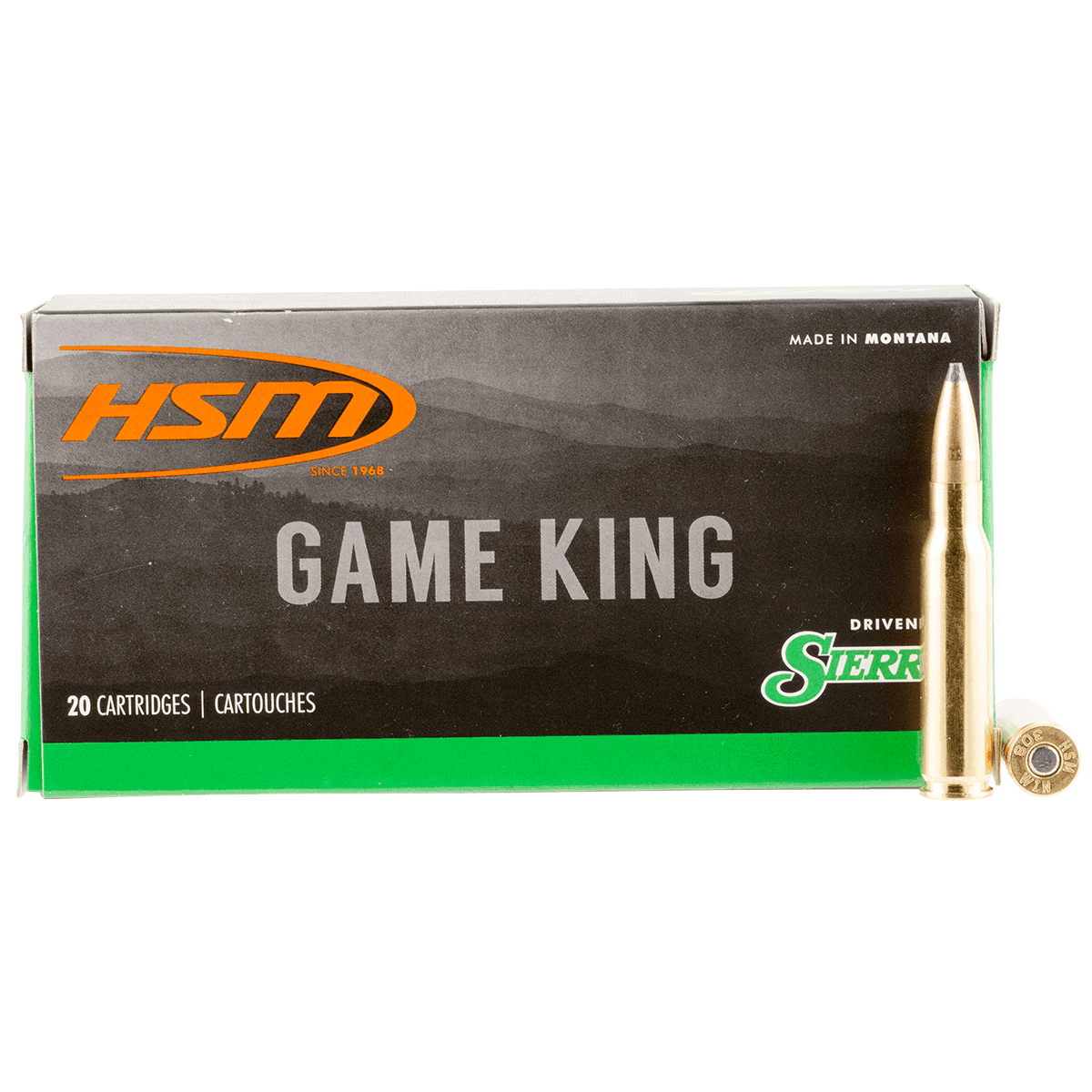 HSM Game King 308 Win 150 gr Sierra GameKing Spitzer Boat Tail 20 Per Box HSM Game King 308 Win 150 gr Sierra GameKing Spitzer Boat Tail 20 Per Box