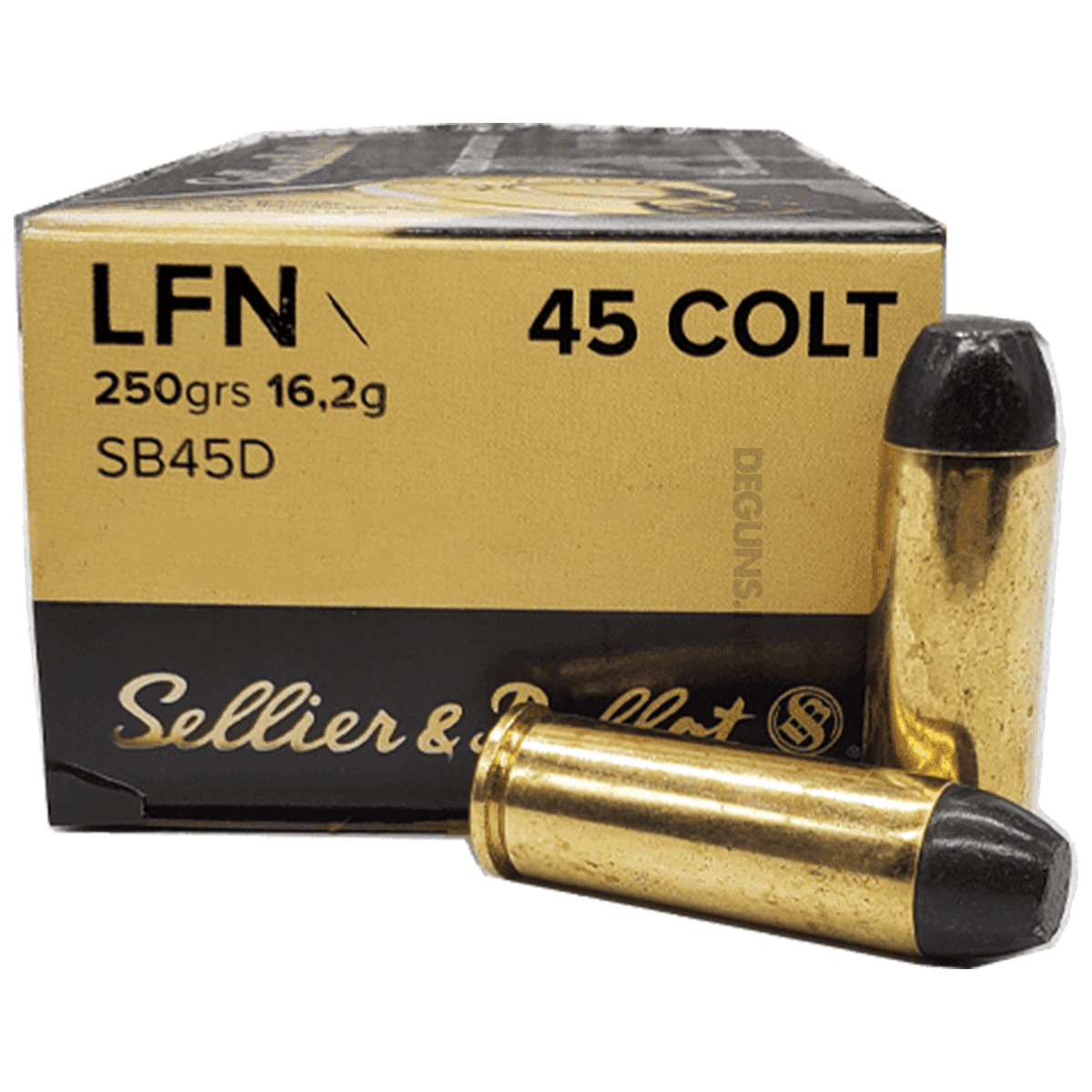 Sellier & Bellot SB45D Handgun 45 Colt 250 gr Lead Flat Nose 50 Per Box Sellier & Bellot SB45D Handgun 45 Colt 250 gr Lead Flat Nose 50 Per Box