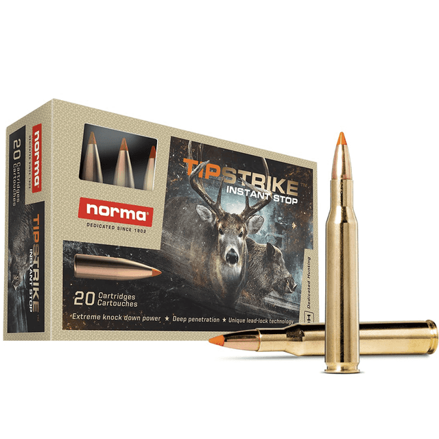 Norma Ammunition Dedicated Hunting Tipstrike 270 Win 140 gr Polymer Tip 20 Per Box Norma Ammunition Dedicated Hunting Tipstrike 270 Win 140 gr Polymer Tip 20 Per Box