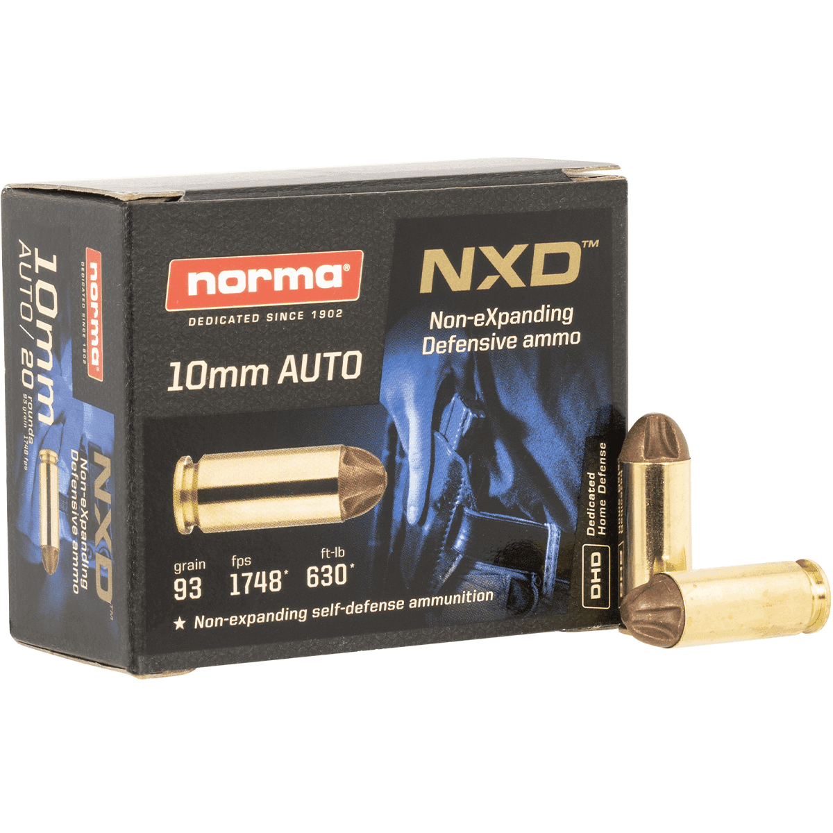 Norma Ammunition Self Defense NXD 10mm Auto NXD 20 Per Box Norma Ammunition Self Defense NXD 10mm Auto NXD 20 Per Box
