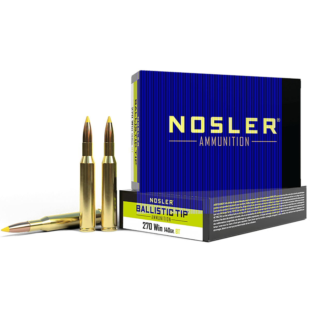 Nosler Ballistic Tip 270 Win 140 gr Spitzer Ballistic Tip 20 Per Box Nosler Ballistic Tip 270 Win 140 gr Spitzer Ballistic Tip 20 Per Box
