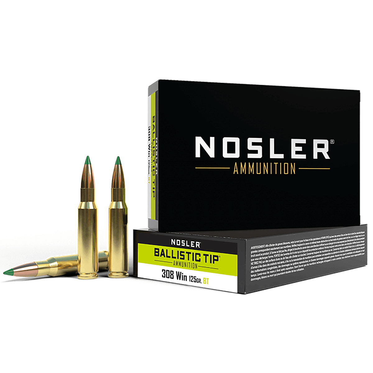 Nosler Ballistic Tip 308 Win 125 gr Spitzer Ballistic Tip 20 Per Box Nosler Ballistic Tip 308 Win 125 gr Spitzer Ballistic Tip 20 Per Box