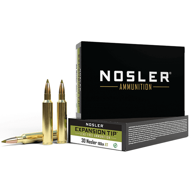 Nosler E-Tip 30 Nosler 180 gr E-Tip Lead-Free 20 Per Box Nosler E-Tip 30 Nosler 180 gr E-Tip Lead-Free 20 Per Box