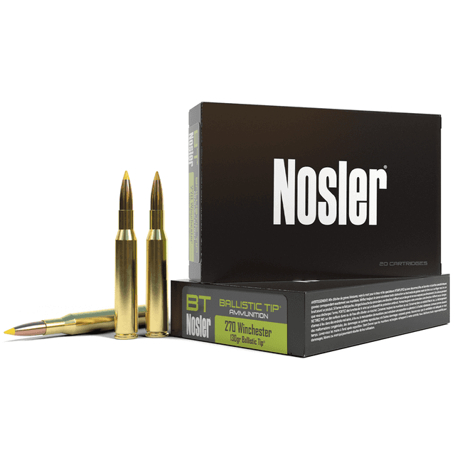 Nosler Ballistic Tip 270 Win 130 gr Spitzer Ballistic Tip 20 Per Box Nosler Ballistic Tip 270 Win 130 gr Spitzer Ballistic Tip 20 Per Box