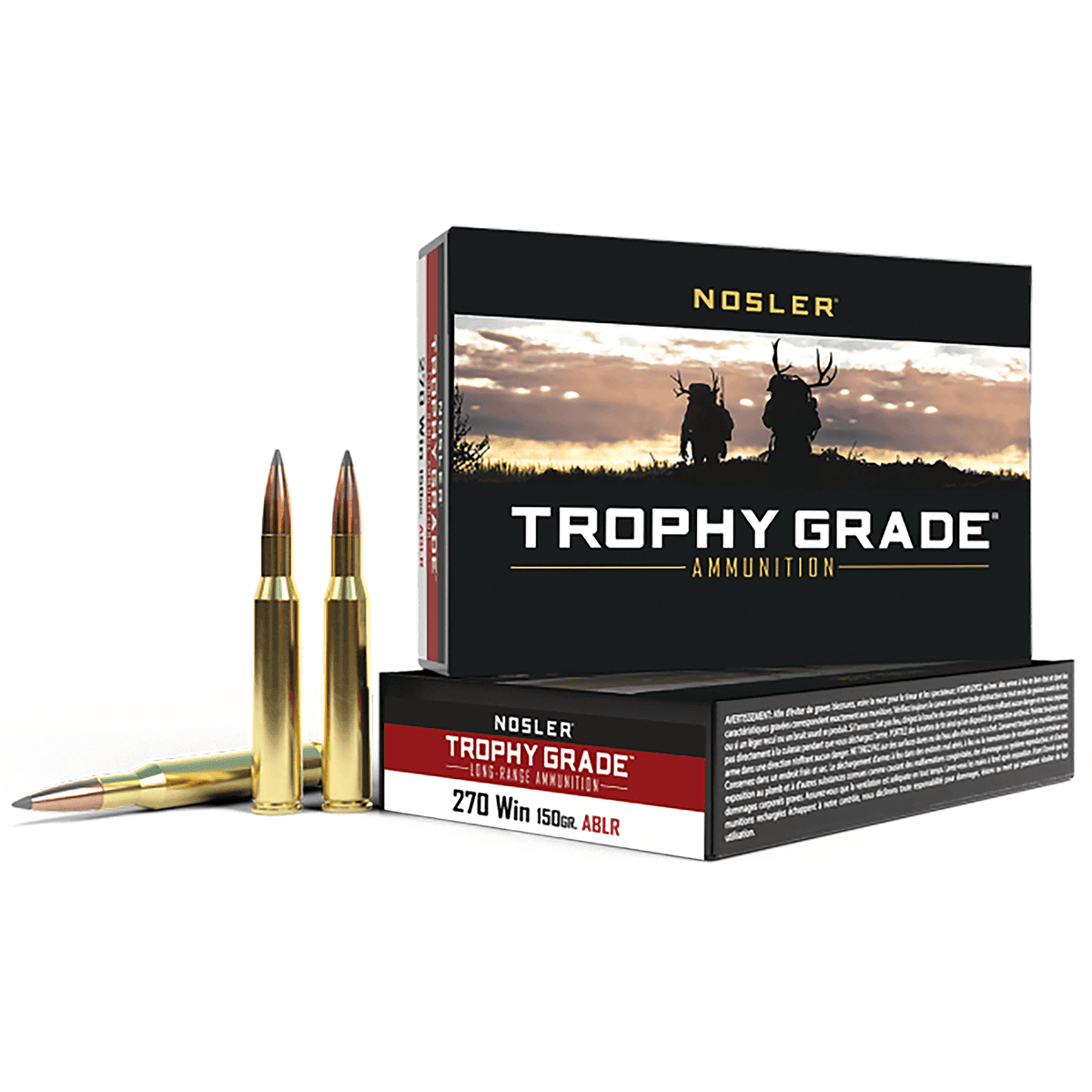 Nosler Trophy Grade Long-Range 270 Win 150 gr Nosler Spitzer AccuBond Long Range 20 Per Box Nosler Trophy Grade Long-Range 270 Win 150 gr Nosler Spitzer AccuBond Long Range 20 Per Box