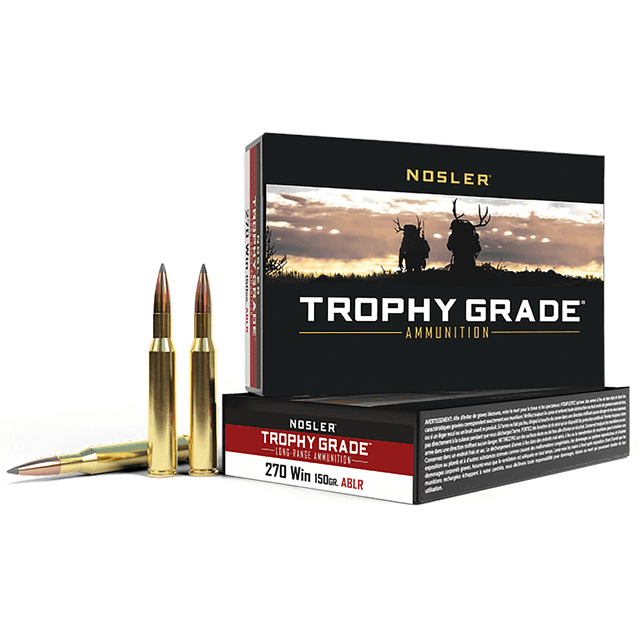 Nosler Trophy Grade Long-Range 270 Win 150 gr Nosler Spitzer AccuBond Long Range 20 Per Box Nosler Trophy Grade Long-Range 270 Win 150 gr Nosler Spitzer AccuBond Long Range 20 Per Box