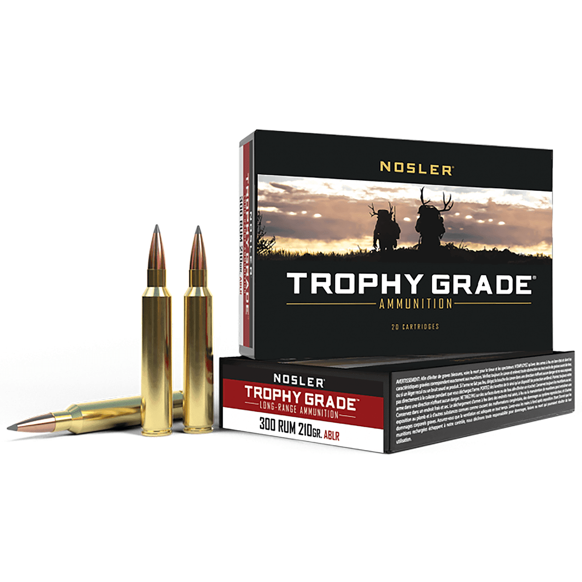Nosler Trophy Grade Long-Range 300 RUM 210 gr Nosler Spitzer AccuBond Long Range 20 Per Box Nosler Trophy Grade Long-Range 300 RUM 210 gr Nosler Spitzer AccuBond Long Range 20 Per Box