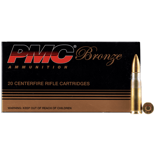 PMC Bronze 7.62x39mm 123 gr Full Metal Jacket 20 Per Box PMC Bronze 7.62x39mm 123 gr Full Metal Jacket 20 Per Box