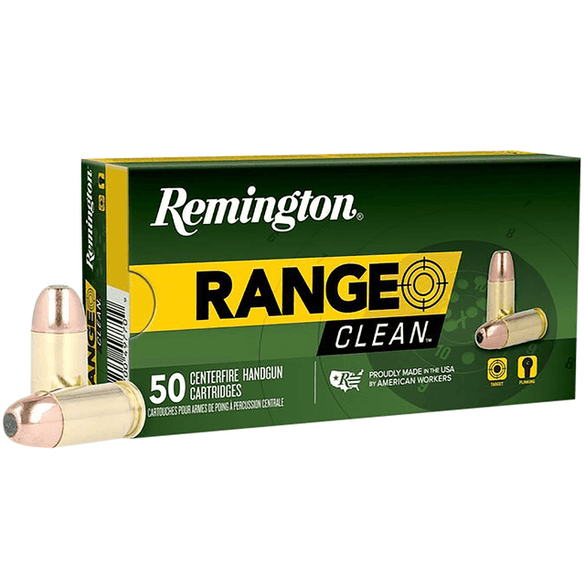 Remington Ammunition Range Clean 380 ACP 95 gr Flat Nose Enclosed Base 50 Per Box Remington Ammunition Range Clean 380 ACP 95 gr Flat Nose Enclosed Base 50 Per Box