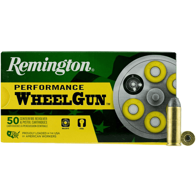 Remington Ammunition Performance WheelGun 38 Special 158 gr Lead Semi Wadcutter 50 Per Box Remington Ammunition Performance WheelGun 38 Special 158 gr Lead Semi Wadcutter 50 Per Box