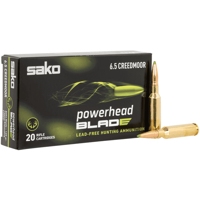 SAKO (TIKKA) PowerHead Blade 6.5 Creedmoor 120 gr 20 Per Box SAKO (TIKKA) PowerHead Blade 6.5 Creedmoor 120 gr 20 Per Box