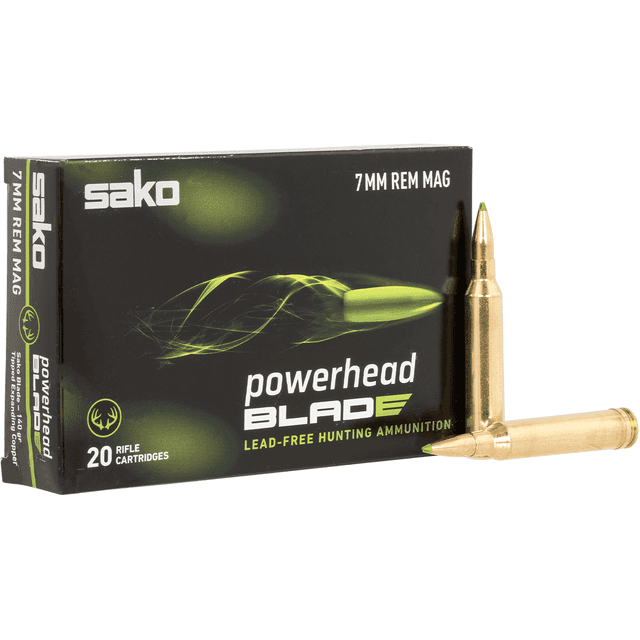 SAKO (TIKKA) PowerHead Blade 7mm Rem Mag 140 gr 20 Per Box SAKO (TIKKA) PowerHead Blade 7mm Rem Mag 140 gr 20 Per Box