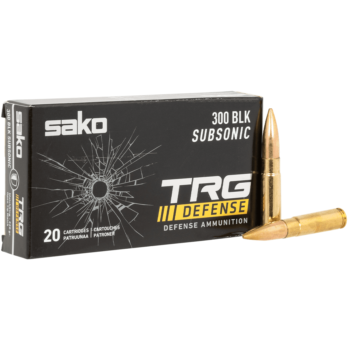 SAKO (TIKKA) MatchKing 300 Blackout 220 gr 20 Per Box SAKO (TIKKA) MatchKing 300 Blackout 220 gr 20 Per Box