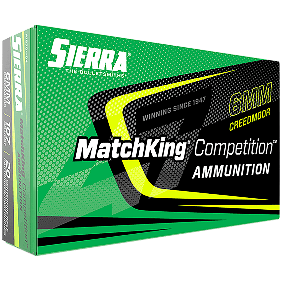 Sierra MatchKing Competition 6mm Creedmoor 107 gr Sierra MatchKing BTHP 20 Per Box Sierra MatchKing Competition 6mm Creedmoor 107 gr Sierra MatchKing BTHP 20 Per Box