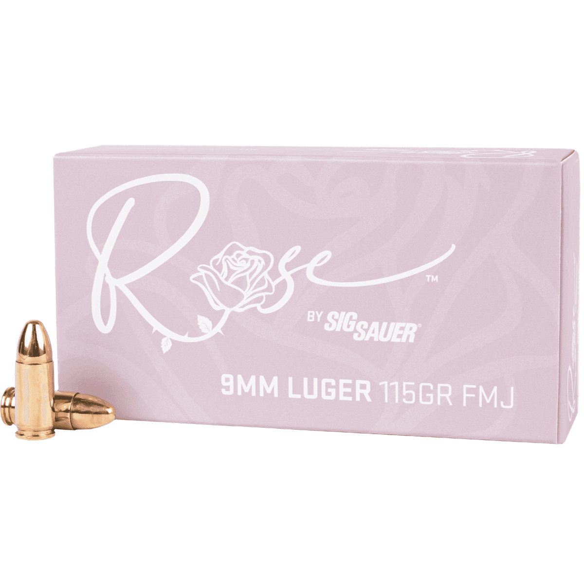 Sig Sauer Rose 9mm Luger 115 gr Full Metal Jacket 50 Per Box Sig Sauer Rose 9mm Luger 115 gr Full Metal Jacket 50 Per Box