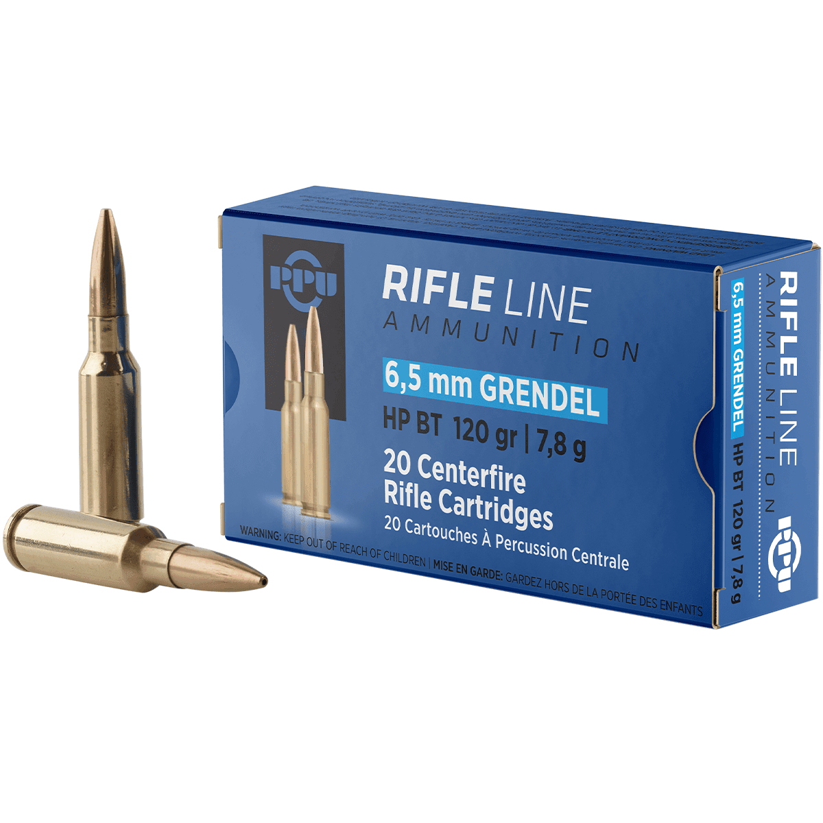 PPU PP6GH Rifle 6.5 Grendel 120 gr Hollow Point Boat Tail 20 Per Box PPU PP6GH Rifle 6.5 Grendel 120 gr Hollow Point Boat Tail 20 Per Box
