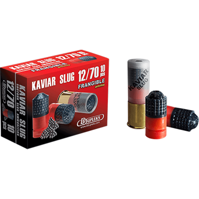 DDupleks USA Kaviar Slug Shotshell Reloader 12 Gauge 2.75" 1 1/16 oz Slug Shot 10 Per Box DDupleks USA Kaviar Slug Shotshell Reloader 12 Gauge 2.75" 1 1/16 oz Slug Shot 10 Per Box