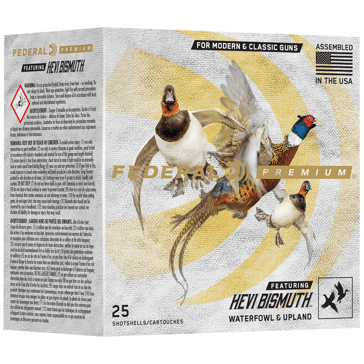 Federal Premium HEVI-Bismuth 20 Gauge 3" 1 1/8 oz HEVI Bismuth 5 Shot 25 Per Box Federal Premium HEVI-Bismuth 20 Gauge 3" 1 1/8 oz HEVI Bismuth 5 Shot 25 Per Box