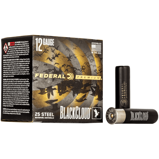 Federal Black Cloud FS 12 Gauge 2.75" 1 1/8 oz 2 Shot 25 Per Box Federal Black Cloud FS 12 Gauge 2.75" 1 1/8 oz 2 Shot 25 Per Box