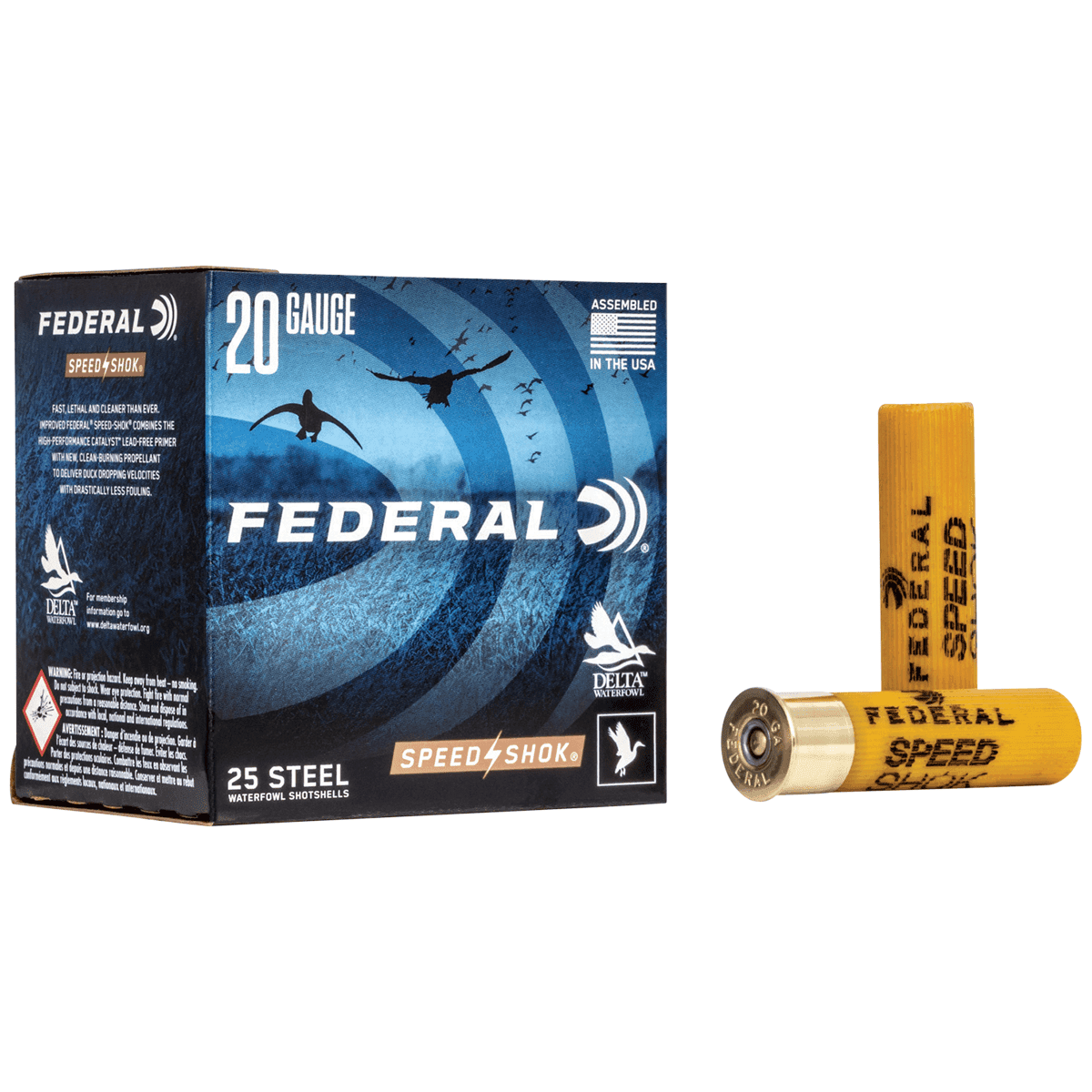 Federal Speed-Shok 20 Gauge 3" 7/8 oz 4 Shot 25 Per Box Federal Speed-Shok 20 Gauge 3" 7/8 oz 4 Shot 25 Per Box