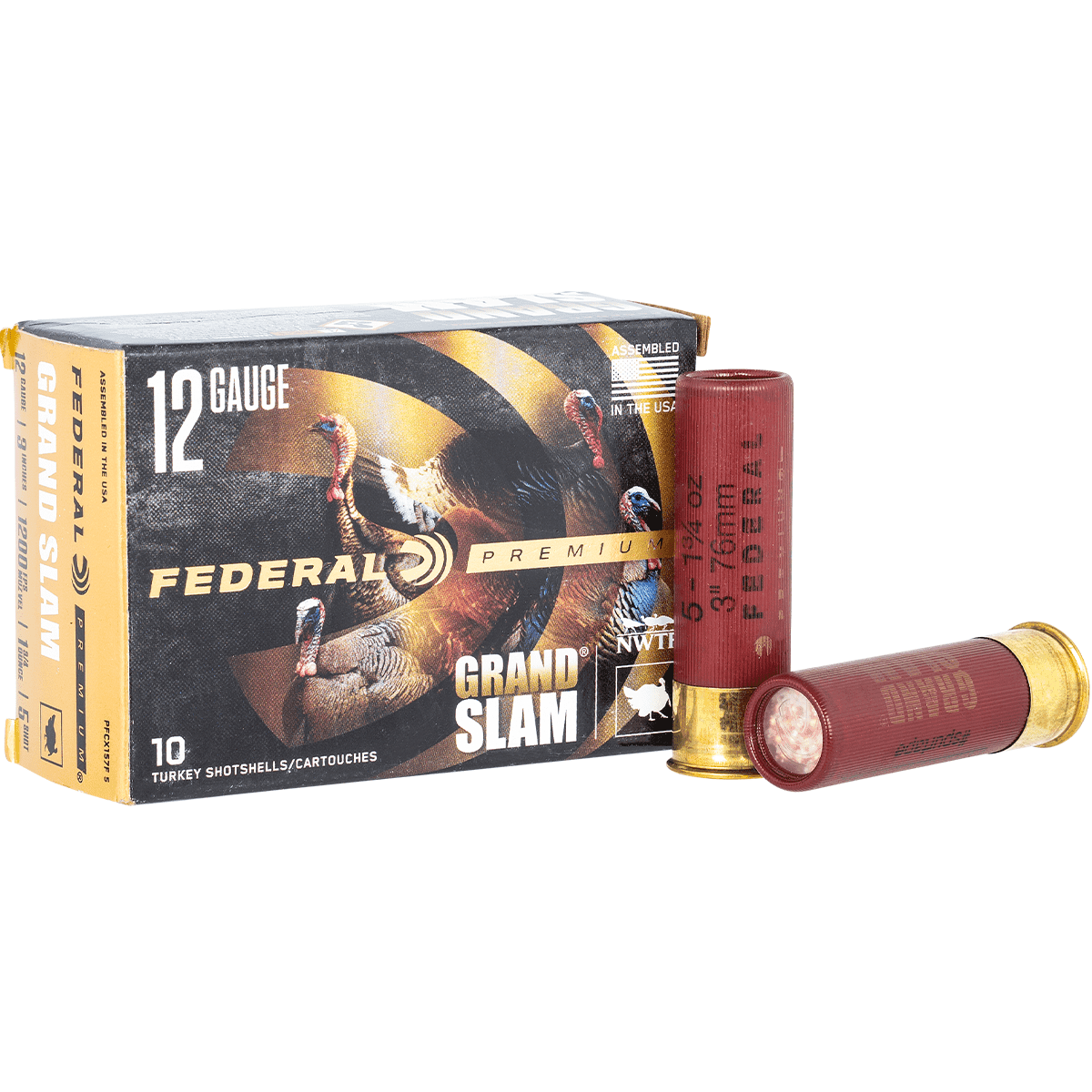 Federal Premium Grand Slam 12 Gauge 3" 1 3/4 oz 5 Shot 10 Per Box Federal Premium Grand Slam 12 Gauge 3" 1 3/4 oz 5 Shot 10 Per Box