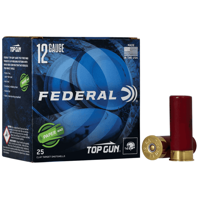 Federal Premium Paper Wad 12 Gauge 2.75" 1 oz 7.5 Shot 25 Per Box Federal Premium Paper Wad 12 Gauge 2.75" 1 oz 7.5 Shot 25 Per Box
