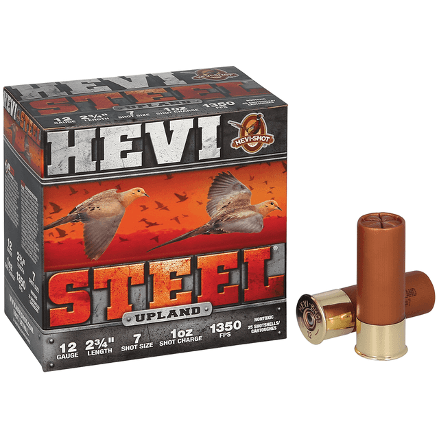HEVI-Shot Upland 12 Gauge 2.75" 1 oz 6 Shot 25 Per Box HEVI-Shot Upland 12 Gauge 2.75" 1 oz 6 Shot 25 Per Box
