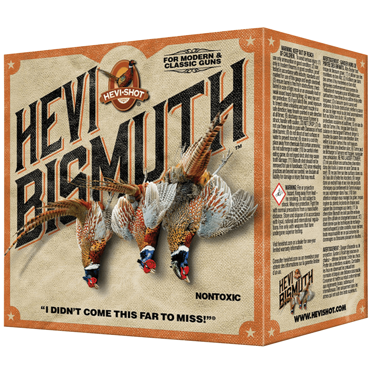 HEVI-Shot HEVI-Bismuth Upland 16 Gauge 2.75" 1 1/8 oz Bismuth 3 Shot 25 Per Box HEVI-Shot HEVI-Bismuth Upland 16 Gauge 2.75" 1 1/8 oz Bismuth 3 Shot 25 Per Box