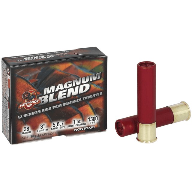 HEVI-Shot HEVI-18 TSS Turkey 28 Gauge 3" 1 1/4 oz 5/6/7 Shot 5 Per Box HEVI-Shot HEVI-18 TSS Turkey 28 Gauge 3" 1 1/4 oz 5/6/7 Shot 5 Per Box