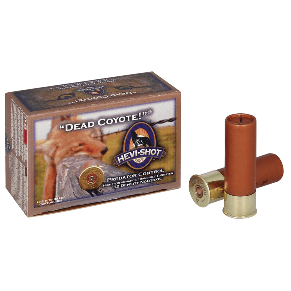 HEVI-Shot Dead Coyote 12 Gauge 3" 1 1/2 oz Tungsten T Shot 10 Per Box HEVI-Shot Dead Coyote 12 Gauge 3" 1 1/2 oz Tungsten T Shot 10 Per Box