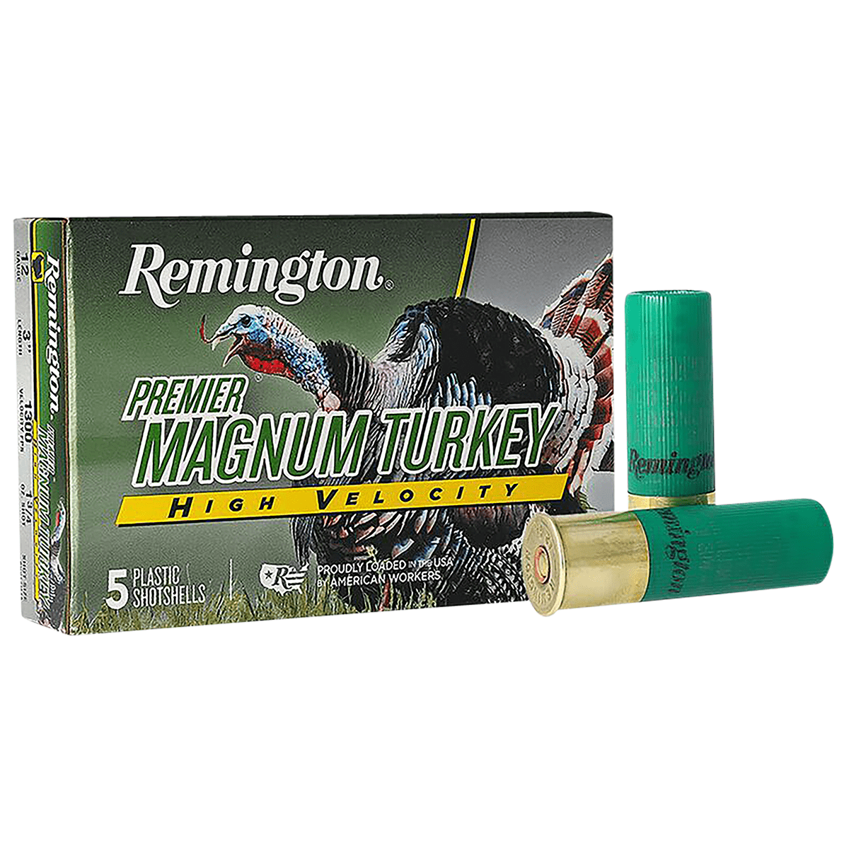 Remington Ammunition Premier Magnum Turkey High Velocity 12 Gauge 3" 1 3/4 oz 5 Shot 5 Per Box Remington Ammunition Premier Magnum Turkey High Velocity 12 Gauge 3" 1 3/4 oz 5 Shot 5 Per Box