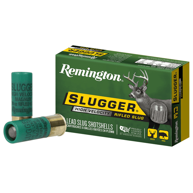 Remington Ammunition Slugger Managed-Recoil 12 Gauge 2.75" 1 oz Rifled Slug Shot 5 Per Box Remington Ammunition Slugger Managed-Recoil 12 Gauge 2.75" 1 oz Rifled Slug Shot 5 Per Box