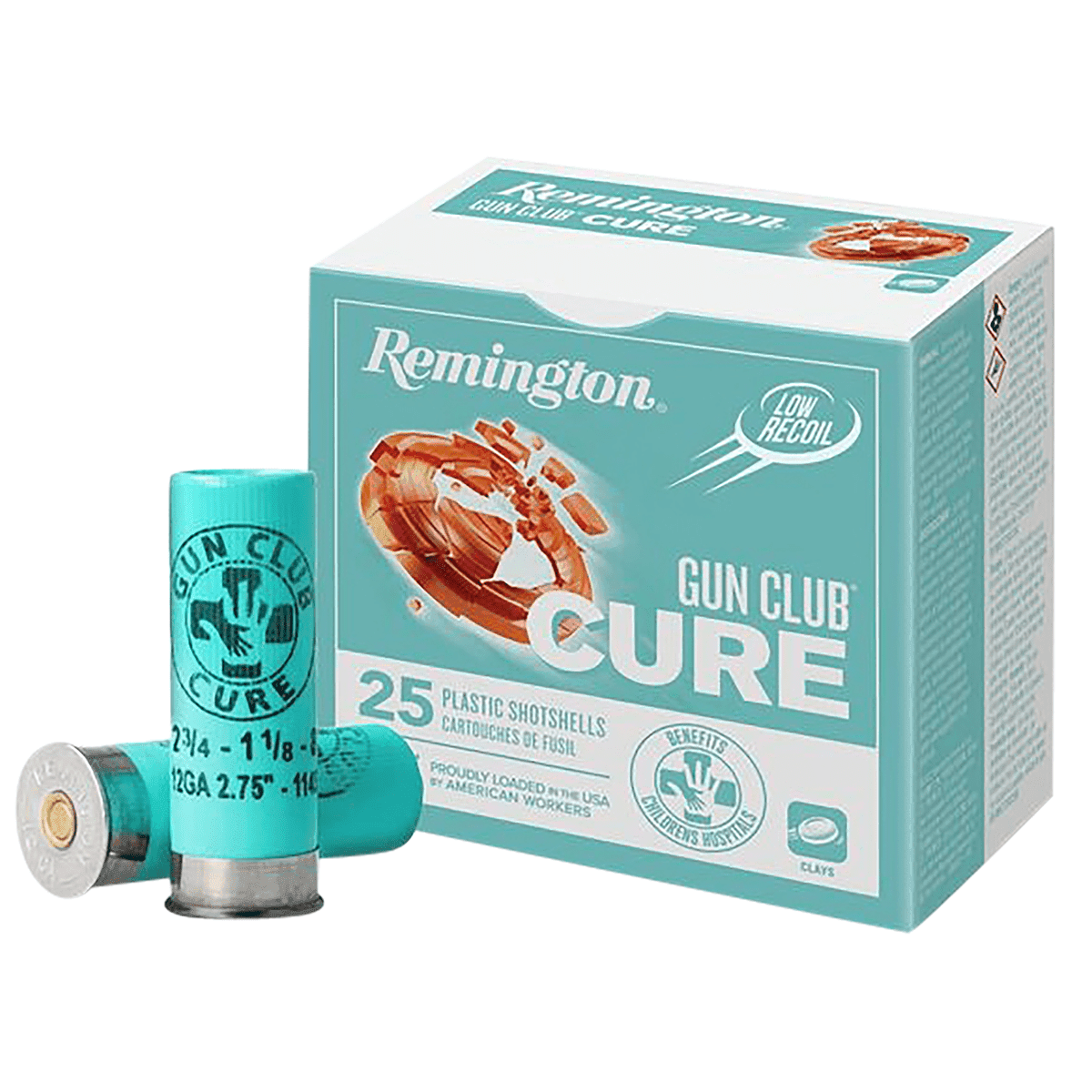 Remington Ammunition Gun Club Cure 12 Gauge 2.75" 1 1/8 oz 8 Shot 25 Per Box Remington Ammunition Gun Club Cure 12 Gauge 2.75" 1 1/8 oz 8 Shot 25 Per Box