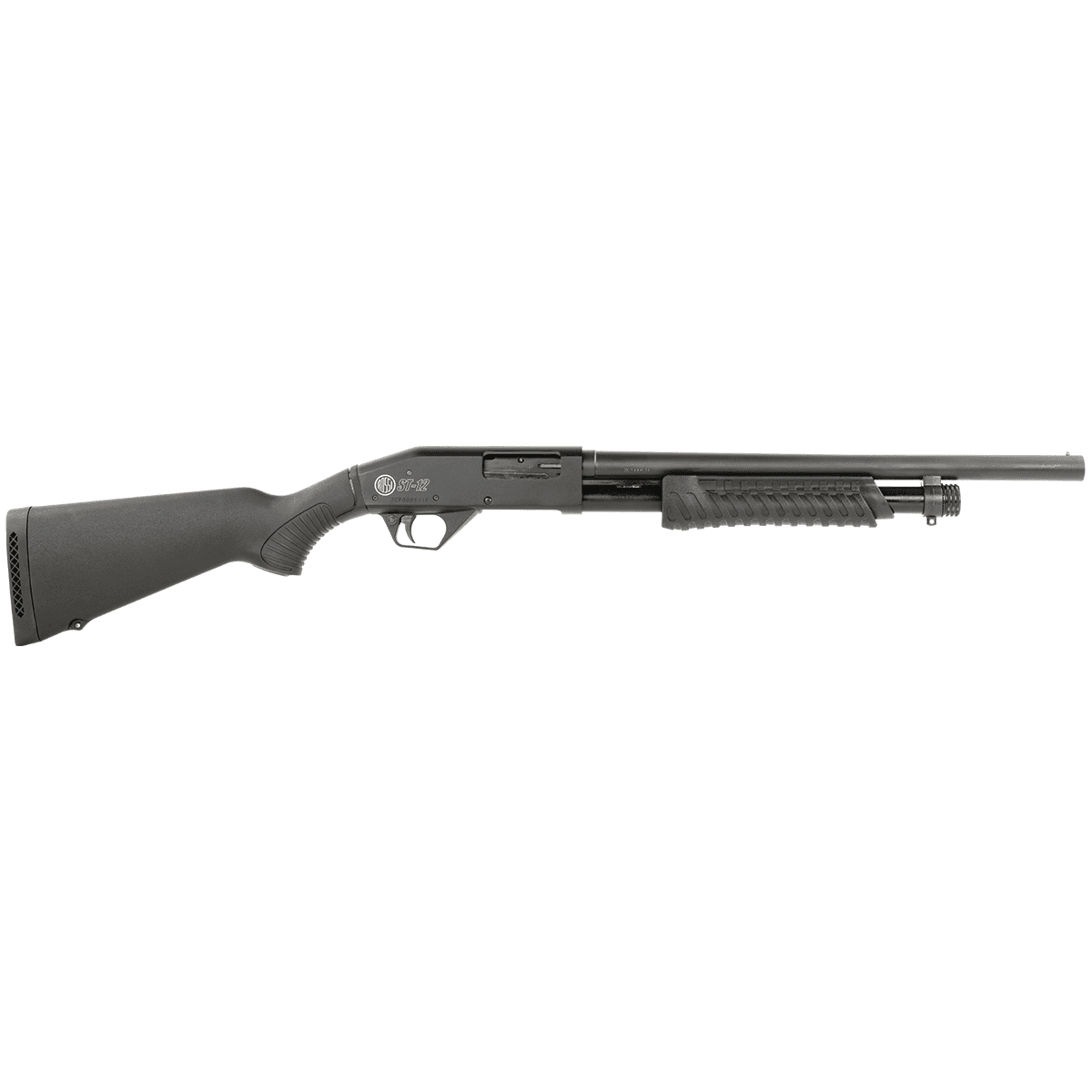 Rossi ST1218BK ST-12 12 Gauge 3" 4+1 18.50", Matte Black, Synthetic Stock, Front Bead Sight, Cylinder Bore Rossi ST1218BK ST-12 12 Gauge 3" 4+1 18.50", Matte Black, Synthetic Stock, Front Bead Sight, Cylinder Bore