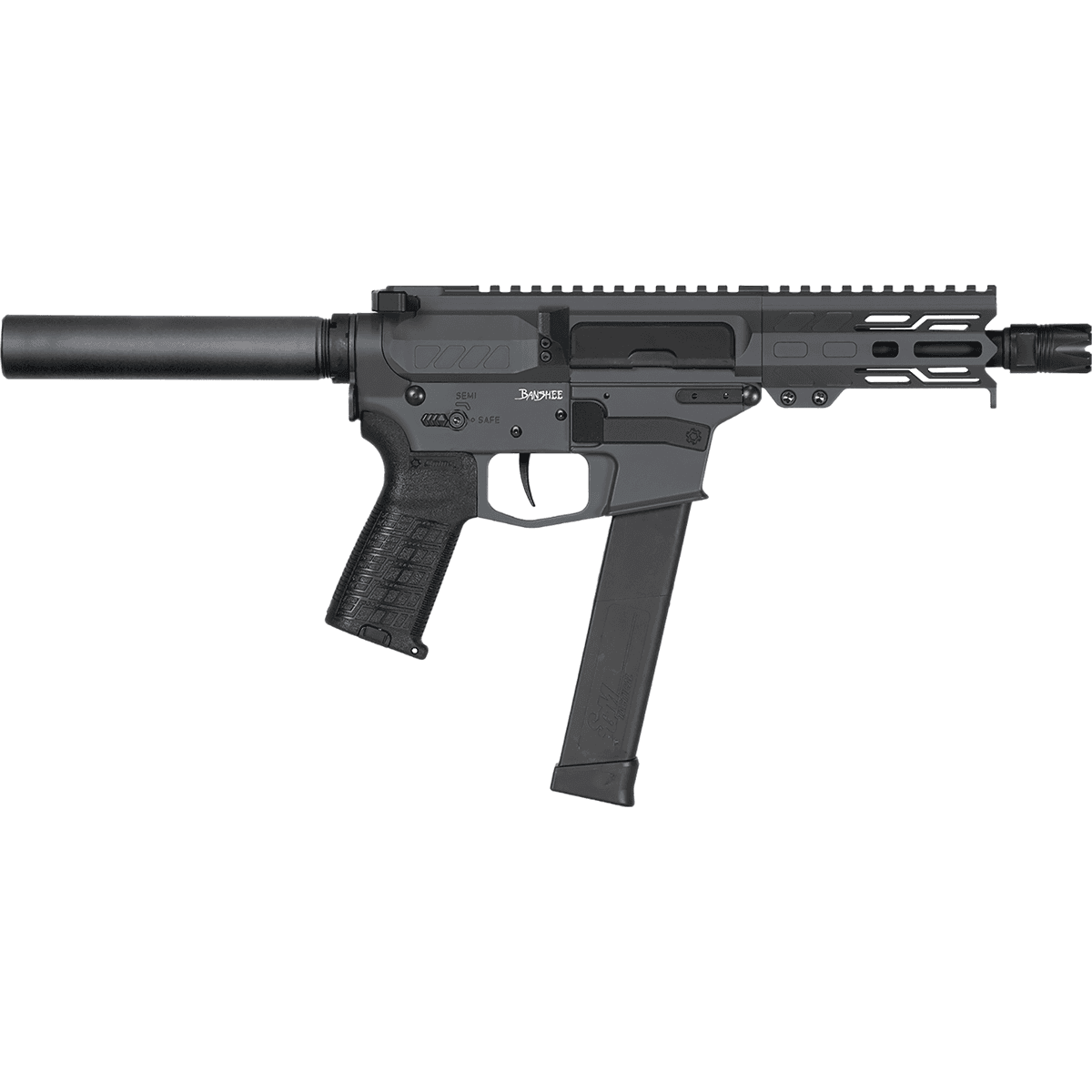 CMMG Banshee MKG 45 ACP 5" Sniper Gray Semi Automatic Pistol AR-15 CMMG Banshee MKG 45 ACP 5" Sniper Gray Semi Automatic Pistol AR-15