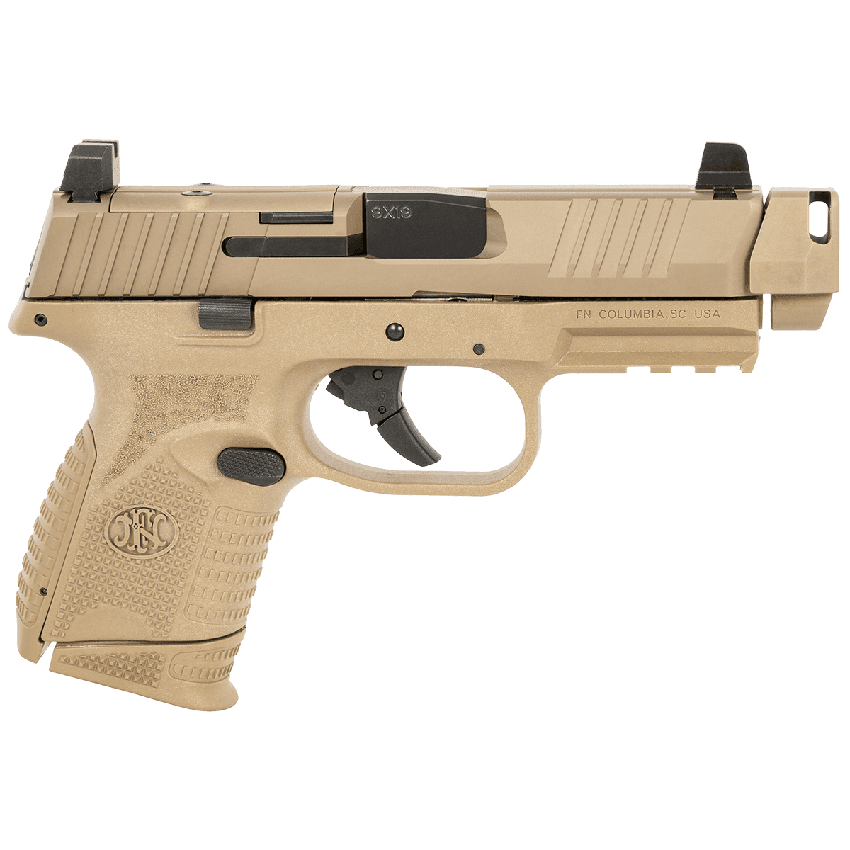 FN 509C Compact 9mm Flat Dark Earth PVD Semi Automatic Handgun FN 509C Compact 9mm Flat Dark Earth PVD Semi Automatic Handgun