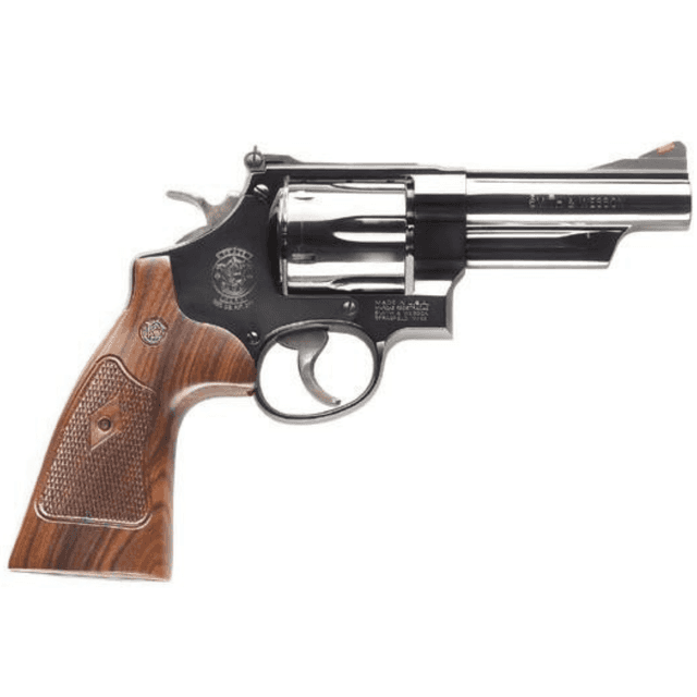 Smith & Wesson 150254 Model 29 Classic 44 Rem Mag or 44 S&W Spl Blued Carbon Steel 4" Barrel, 6rd Cylinder & N-Frame, Checkered Square Butt Walnut Grip Smith & Wesson 150254 Model 29 Classic 44 Rem Mag or 44 S&W Spl Blued Carbon Steel 4" Barrel, 6rd Cylinder & N-Frame, Checkered Square Butt Walnut Grip