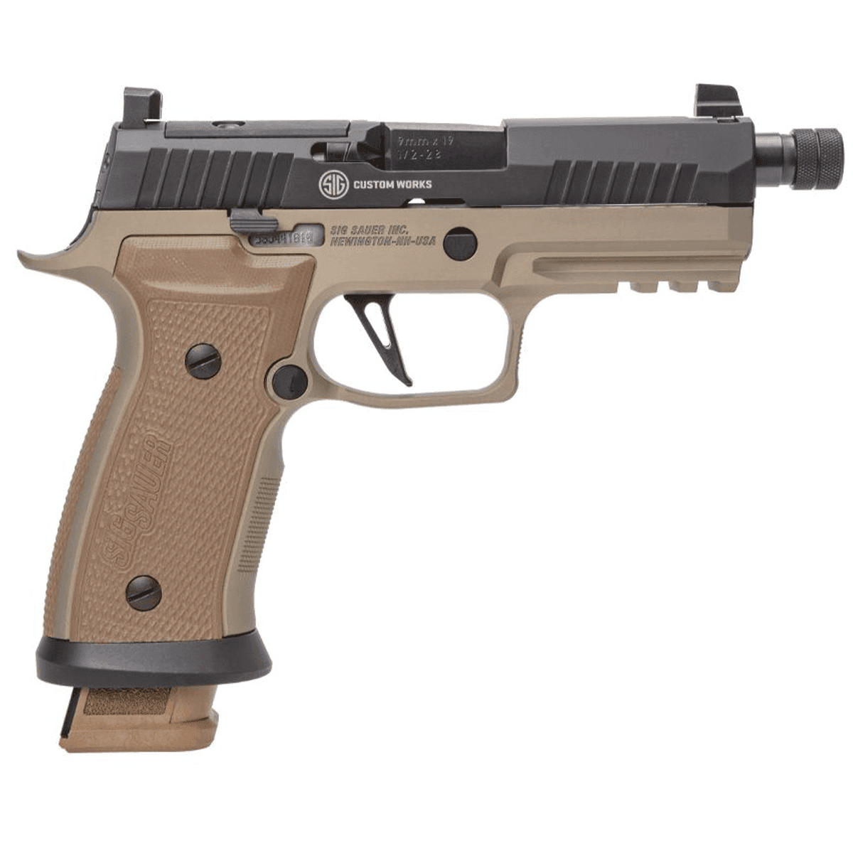 Sig Sauer P320AXG Combat FDE/Black 9mm Semi-Automatic Pistol Sig Sauer P320AXG Combat FDE/Black 9mm Semi-Automatic Pistol