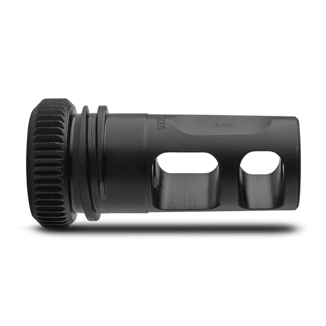 ADVANCED ARMAMENT COMPANY 64132 Blackout Muzzle Brake 22 Cal 1/2"-28 tpi, Black Steel, for AAC 51T Suppressors ADVANCED ARMAMENT COMPANY 64132 Blackout Muzzle Brake 22 Cal 1/2"-28 tpi, Black Steel, for AAC 51T Suppressors