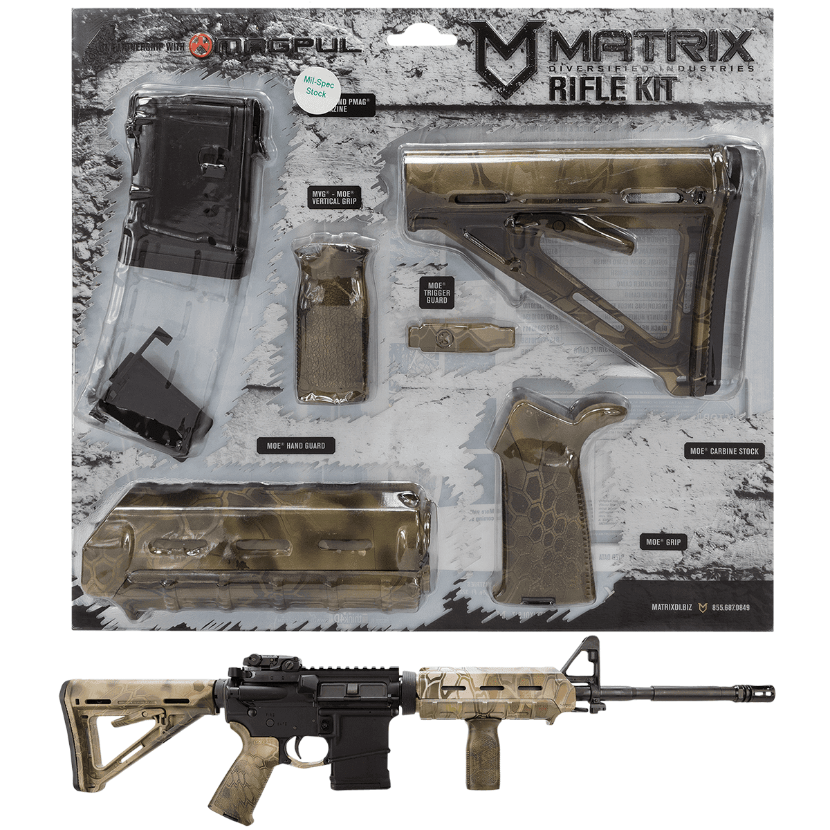 Matrix Diversified Ind Magpul Carbine Accessory Kit AR-15 Kryptek Mandrake Ambidextrous Matrix Diversified Ind Magpul Carbine Accessory Kit AR-15 Kryptek Mandrake Ambidextrous