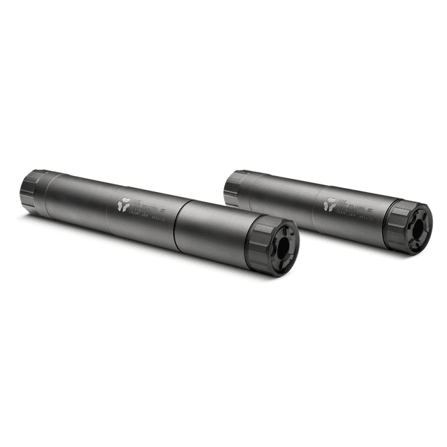 ADVANCED ARMAMENT COMPANY 64110 Ti-Rant 45M 45 Cal Rated Up To 44 Rem Mag, Black Titanium Modular Tube Design, 5/8"-24 tpi DT Mount & 3-Lug Adapter ADVANCED ARMAMENT COMPANY 64110 Ti-Rant 45M 45 Cal Rated Up To 44 Rem Mag, Black Titanium Modular Tube Design, 5/8"-24 tpi DT Mount & 3-Lug Adapter