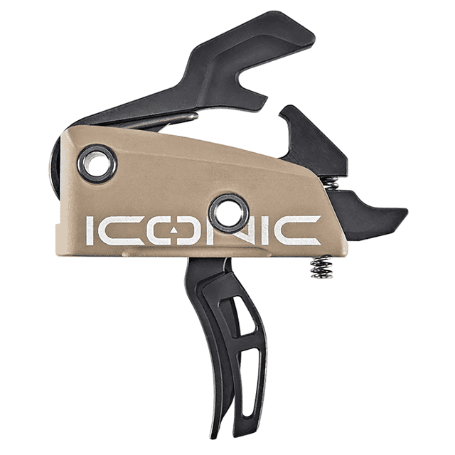 Rise Armament T22FDE Iconic Two-Stage Curved Trigger with 2 lbs Draw Weight & Flat Dark Earth Finish for AR-15, AR-10 Rise Armament T22FDE Iconic Two-Stage Curved Trigger with 2 lbs Draw Weight & Flat Dark Earth Finish for AR-15, AR-10