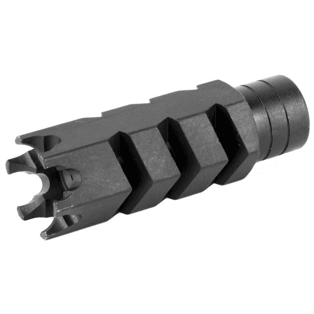 ATI Outdoors A5102251 Shark Muzzle Brake Black Oxide Steel with 1/2"-28 tpi Threads for .223 Cal/5.56 AR-15 ATI Outdoors A5102251 Shark Muzzle Brake Black Oxide Steel with 1/2"-28 tpi Threads for .223 Cal/5.56 AR-15