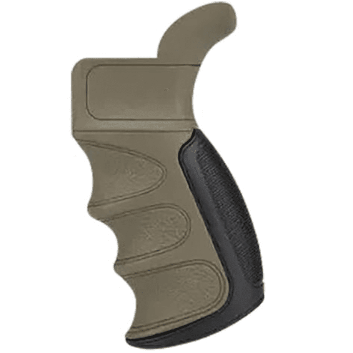 ATI Outdoors A5202347 X1 Flat Dark Earth Suregrip Rubber with Finger Grooves Fits AR Platform ATI Outdoors A5202347 X1 Flat Dark Earth Suregrip Rubber with Finger Grooves Fits AR Platform