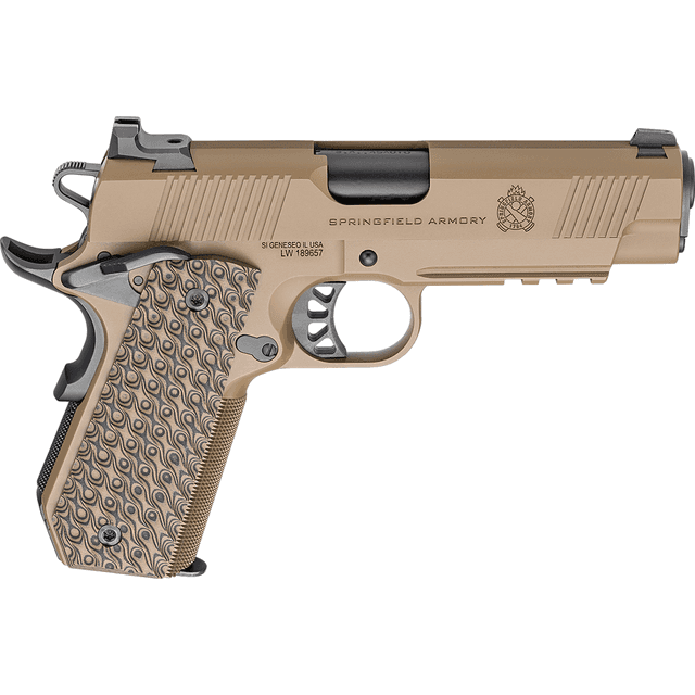 Springfield 1911 TRP Conceal Carry 45 ACP 7+1 4.25", Coyote Brown Semi Automatic Pistol Springfield 1911 TRP Conceal Carry 45 ACP 7+1 4.25", Coyote Brown Semi Automatic Pistol
