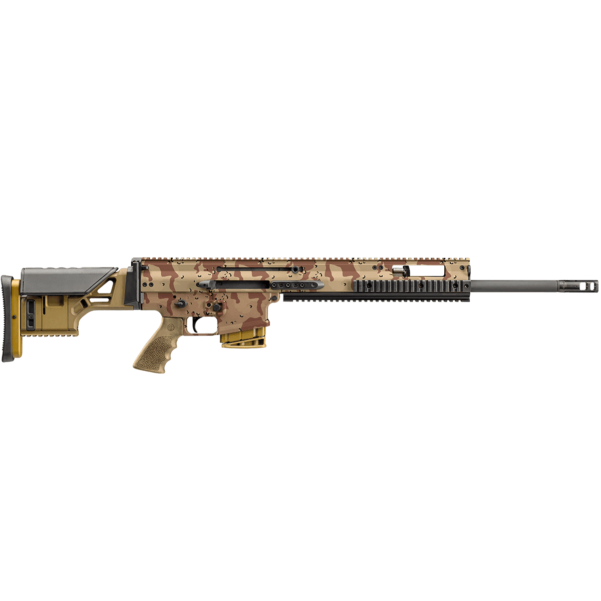 FN SCAR 16S 7.62x51mm NATO  Chocolate Chip Camo Semi-Automatic Rifle FN SCAR 16S 7.62x51mm NATO  Chocolate Chip Camo Semi-Automatic Rifle