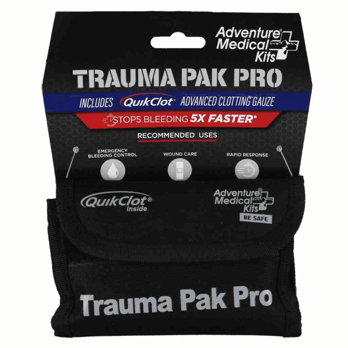 Adventure Medical Kits 20640293 Trauma Pak Pro Stop Bleeding Black Adventure Medical Kits 20640293 Trauma Pak Pro Stop Bleeding Black
