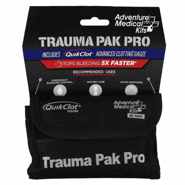 Adventure Medical Kits 20640293 Trauma Pak Pro Stop Bleeding Black Adventure Medical Kits 20640293 Trauma Pak Pro Stop Bleeding Black