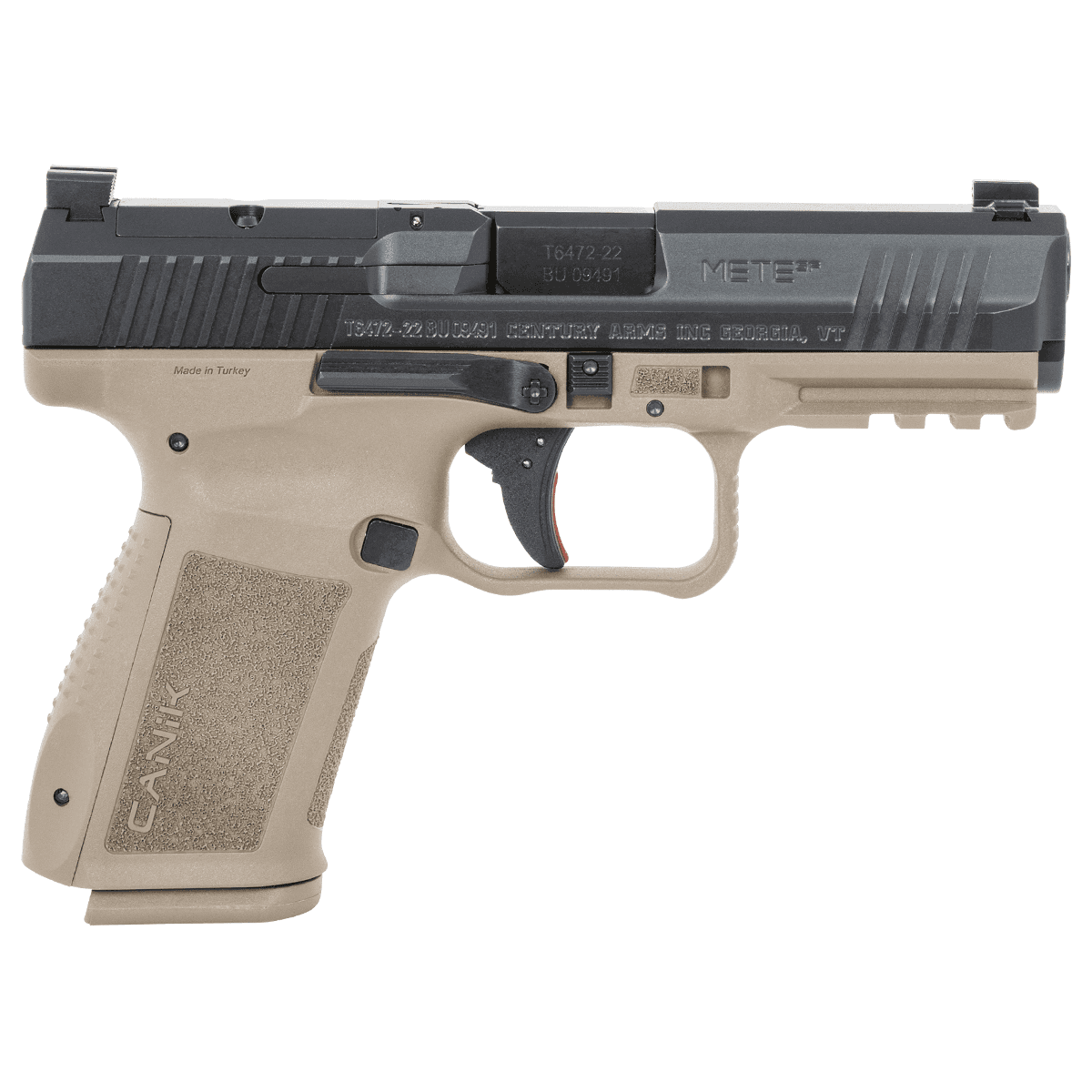 Canik Mete SF Compact 9mm 15+1, 4.19" Optic Ready Flat Dark Earth Polymer Frame Semi Automatic Pistol w/Beavertail Canik Mete SF Compact 9mm 15+1, 4.19" Optic Ready Flat Dark Earth Polymer Frame Semi Automatic Pistol w/Beavertail